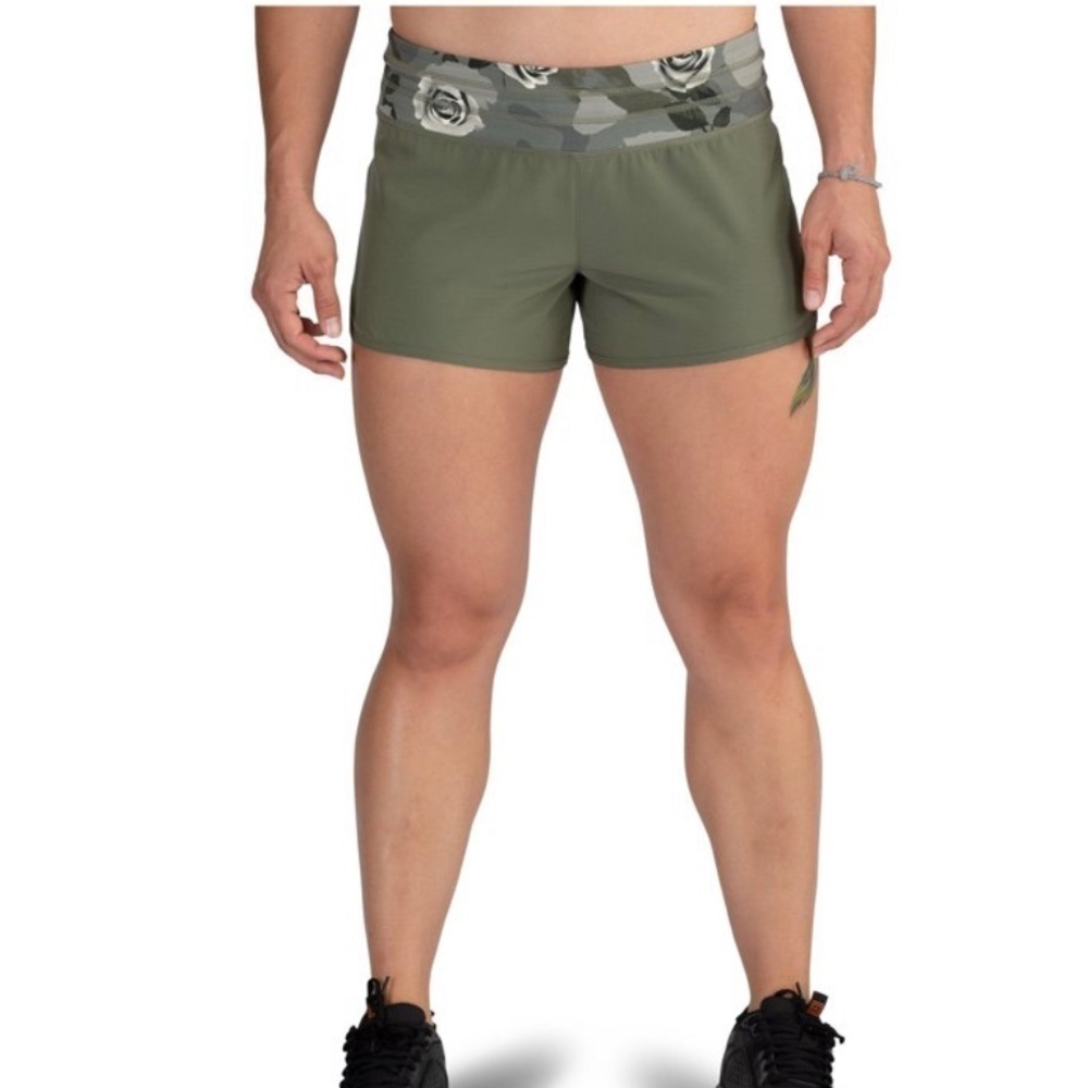 5.11 Tactical Recon Army Green Floral Merisa 3 1/2-Inch Shorts Size 4